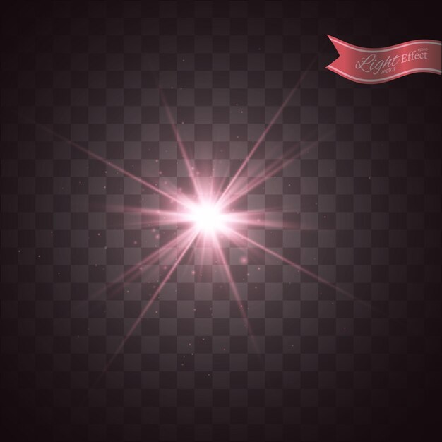 Wybuch Gwiazdy Z Błyszczy Efekt Blasku światła Ilustracja Wektorowa Eps10