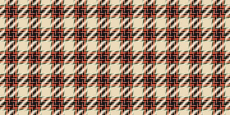 Wektor wycięte tkaniny tekstylne tartan malarstwo sprawdzenie wektoru tła prezentacja bezszwowy wzór tekstury w jasnych i czerwonych kolorach