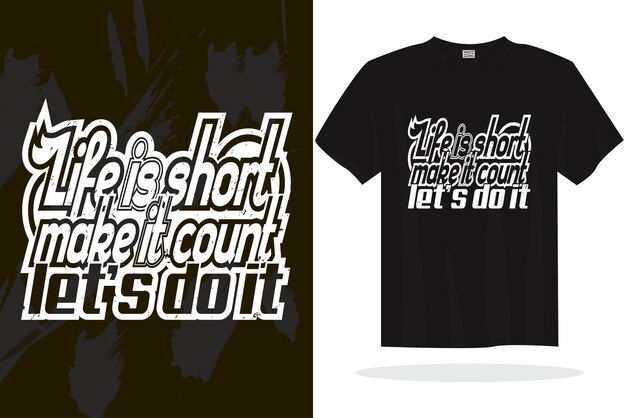 Wydrukuj gotowy inspirujący typografia napis cytaty wektor t shirt szablon projektu