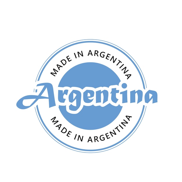 Wykonane W Argentynie Wektor Logo I Ikony Odznaki Zaufania