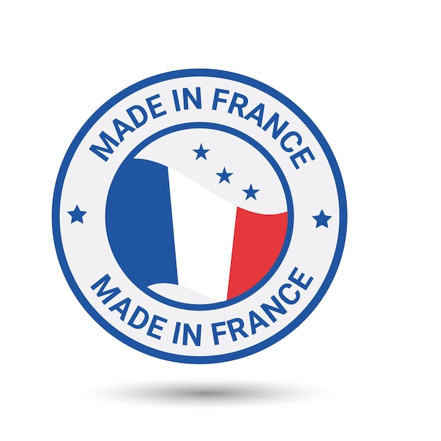 Wykonane We Francji Projektowanie Logo Wektorowego Ufa Projektowi Odznaki Wykonane Przez Projekt Etykiety We Francji