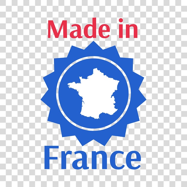 Wykonane We Francji Wektor Logo