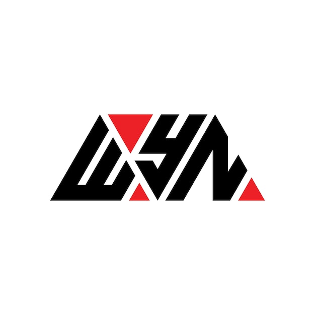 Plik wektorowy wykonanie logo w kształcie trójkąta wykonanie monogramu wykonanie wzoru wektorowego logo z czerwonym kolorem wykonanie trójkątnego logo wykonanie prosty, elegancki i luksusowy logo wykonanie