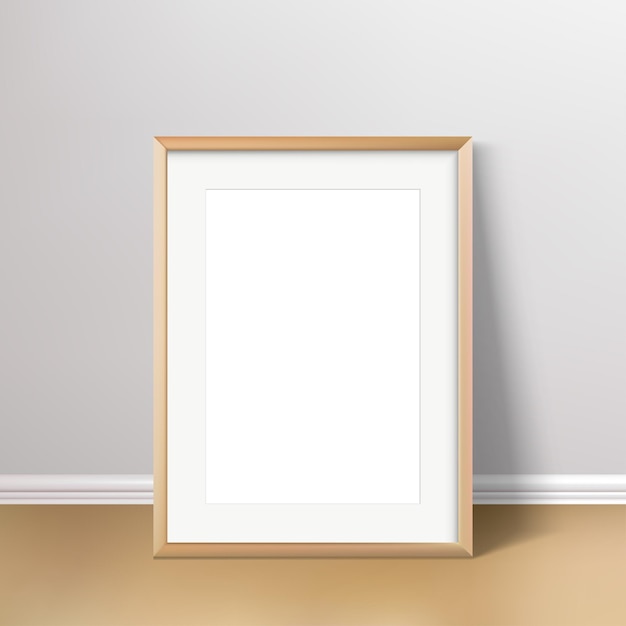 Wykorzystanie ilustracji wektorowej do tworzenia wzoru drewnianej ramki dla plakatów ściennych