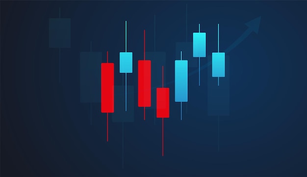 Wykres Giełdowy Lub Forex W Koncepcji Graficznej Odpowiedniej Dla Inwestycji Finansowych