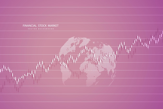 Wykres Giełdowy Lub Wykres Handlu Forex Dla Raportów Pojęć Biznesowych I Finansowych Oraz Inwestycji Ilustracja Wektorowa