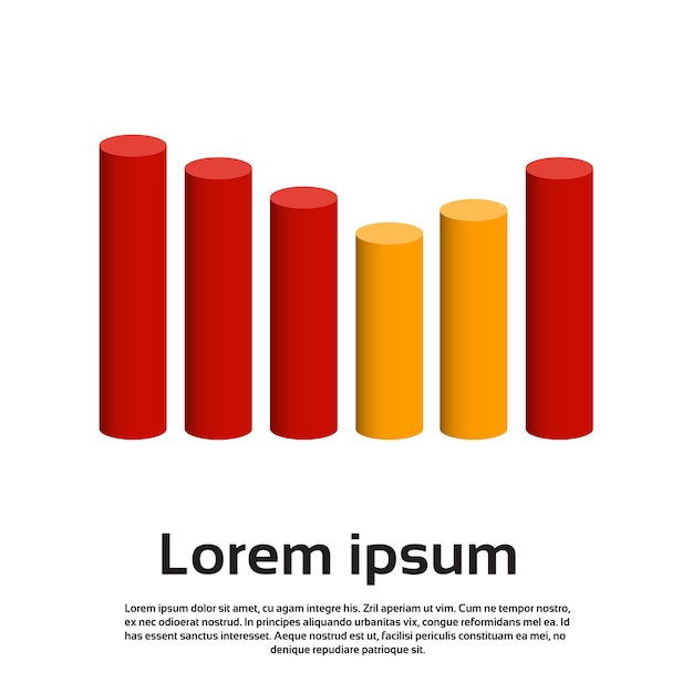 Plik wektorowy wykres set finance cylinder infografika