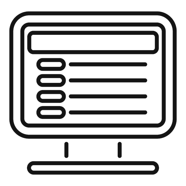 Wypełnianie formularza ankiety internetowej na ekranie komputera