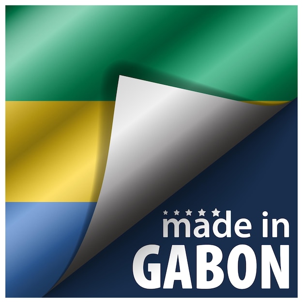 Wyprodukowane W Gabonie Grafika I Etykieta