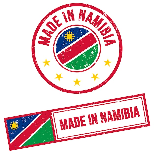 Wyprodukowane W Namibii Znak Znaczkowy W Stylu Grunge
