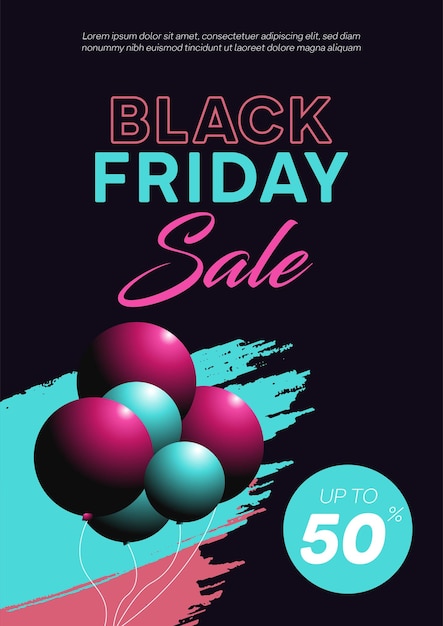 Wyprzedaż Black Friday Z Balonami