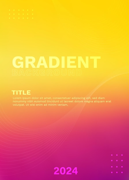 Wyraźny żółty Gradient Nasycenia Eps