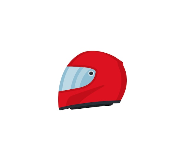 Wyścig Hełm Wektor Ikona Na Białym Tle. Ilustracja Emoji. Emotikon Wektor Kask Wyścigowy