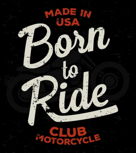 Wyścig Motocyklowy Typografia Motocyklowa Vintage Tee Nadruk Tshirt Grafika