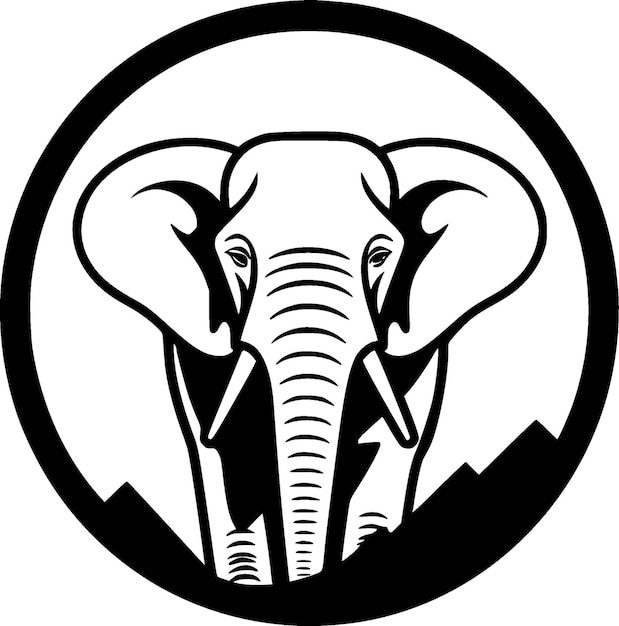 Plik wektorowy wysokiej jakości logo wektora słonia ilustracja wektorowa idealna do grafiki na koszulkach