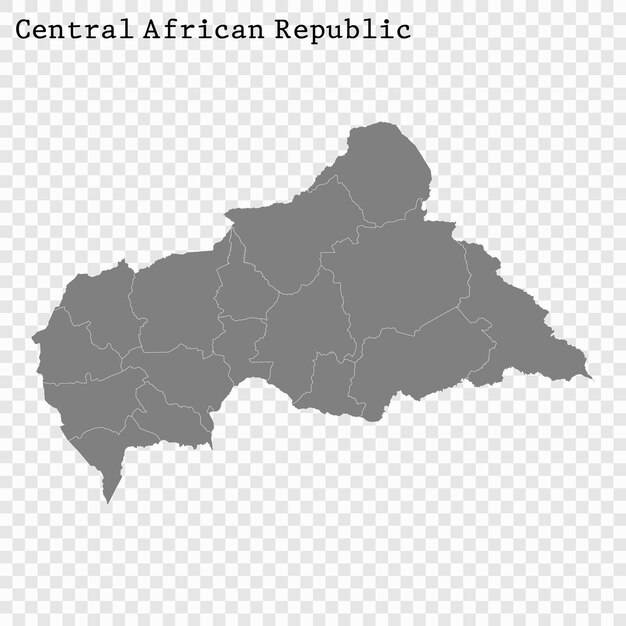 Plik wektorowy wysokiej jakości mapa z granicami