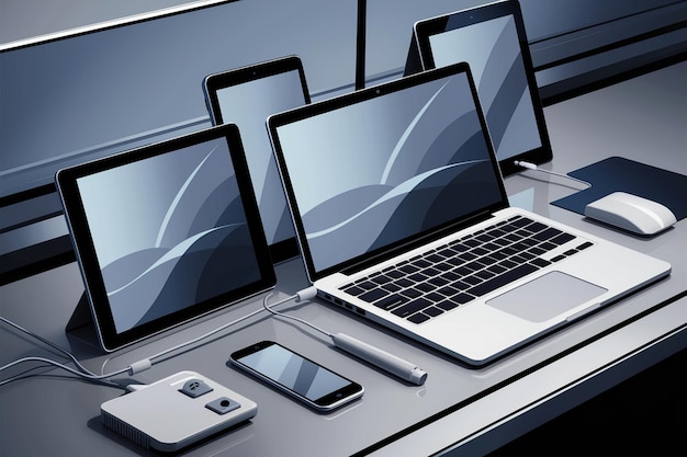 wyświetlacz laptopa z ekranem z napisem " ekran dotykowy "
