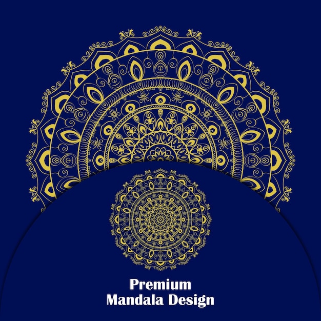 Plik wektorowy wzór dekoracji mandali premium design