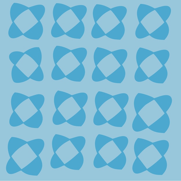 wzór geometryczny niebieski