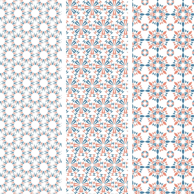 Wzór geometryczny z ciepłymi kolorami geometrycznymi