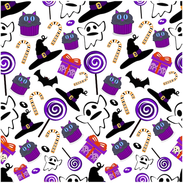 wzór halloween