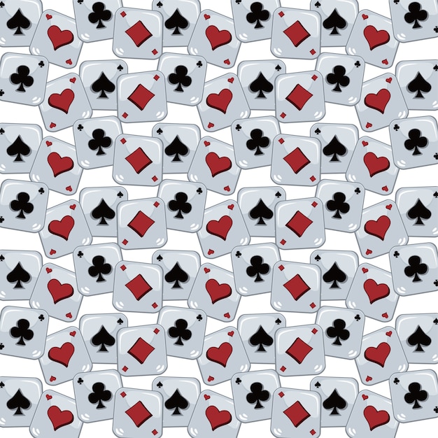 wzór motywu karty pokerowej