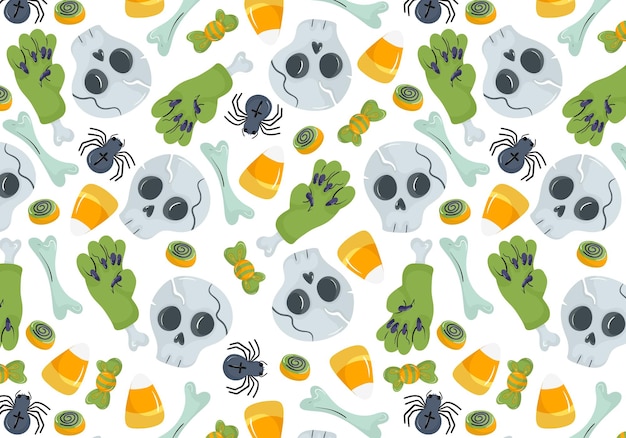 Wzór Na Halloween Ilustracji Wektorowych