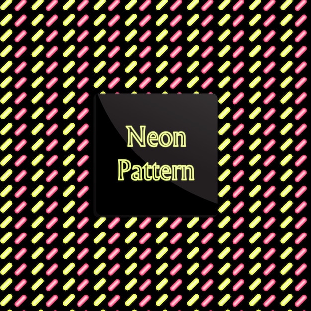 wzór neon Linia Linia przerywana