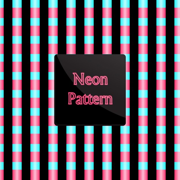 wzór neonowych pasków