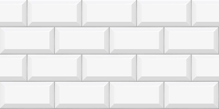 Wzór płytki metra biały. Ściana z teksturą cegły. Wektor geometryczny wzór tła