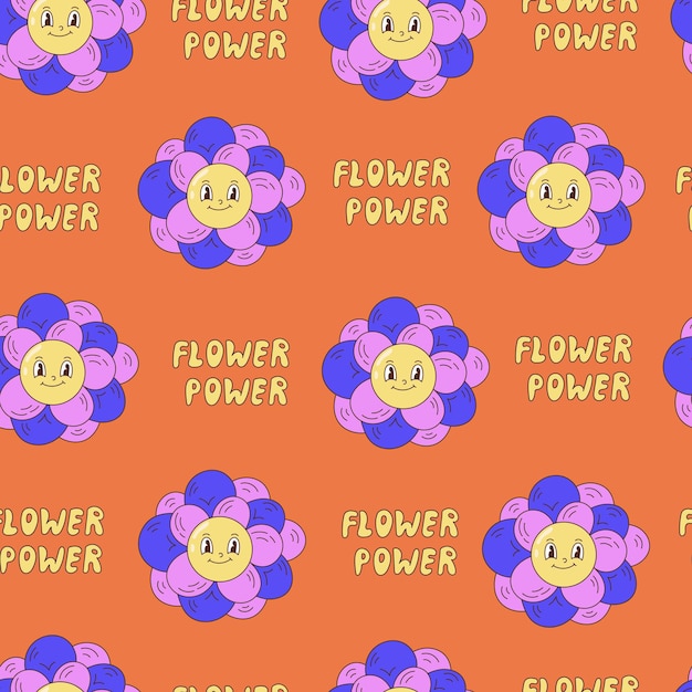 Wzór postaci Flower Power
