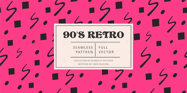 wzór retro z lat 90.