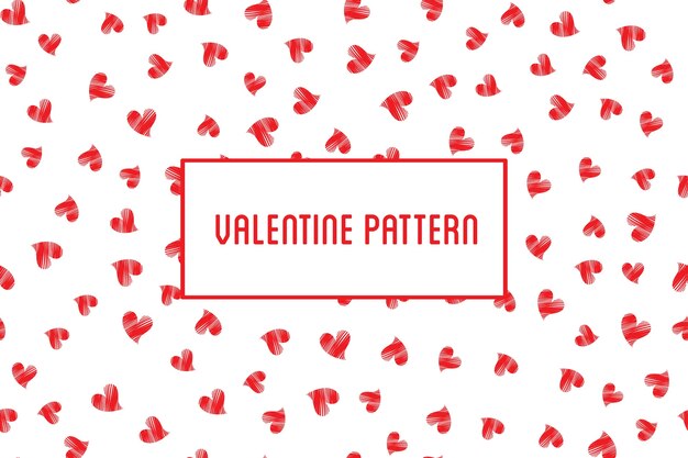 Wzór Serca. St Valentine Projekt Serca Ręcznie Rysowane Ikony Sztuki.