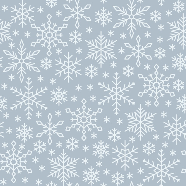 Plik wektorowy wzór śnieżynka, tło zima linia śniegu, papier zawijany, druk tkaniny, wystrój tapety.