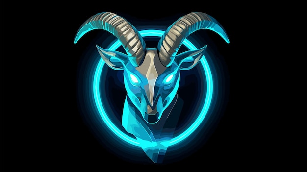 Plik wektorowy wzór szablonu logo goat esport