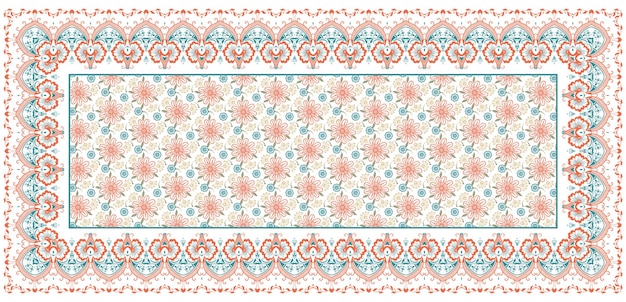 Wzór tekstylny Dupatta Desgin