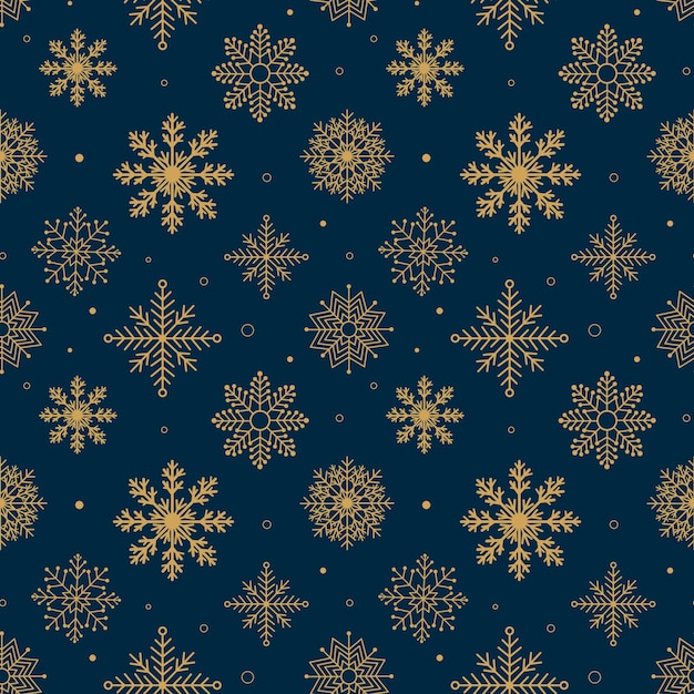 Wzór Vintage Snowflakes