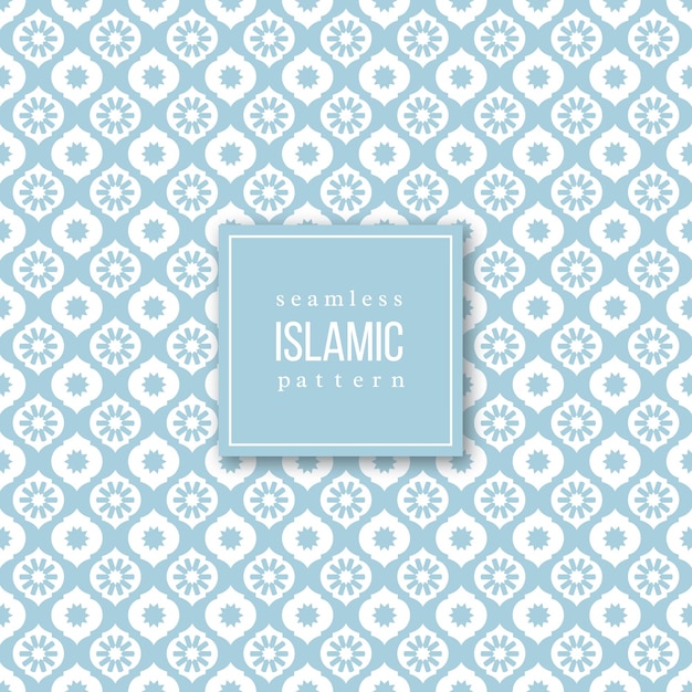 Wzór W Islamskim Tradycyjnym Stylu. Kolory Niebieski I Biały.