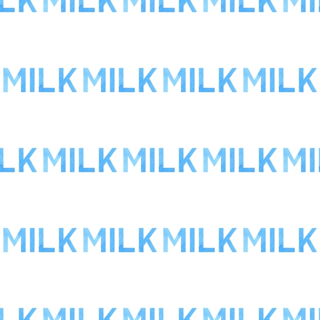 Wzór W Paski Z Napisem Mleko