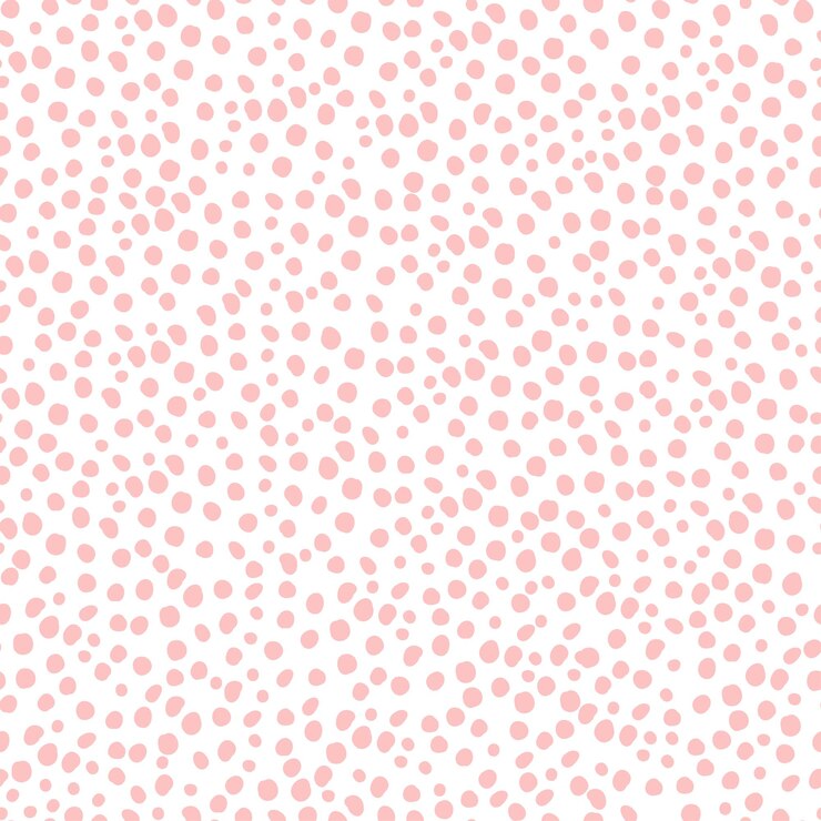 Wzór w różowe kropki nowoczesna ilustracja wektorowa na białym tle