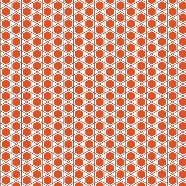 wzór z białym i pomarańczowym wzorem geometrycznym
