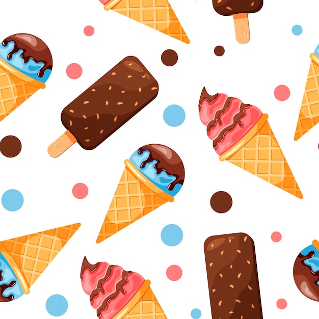 Wzór z ilustracji lody
