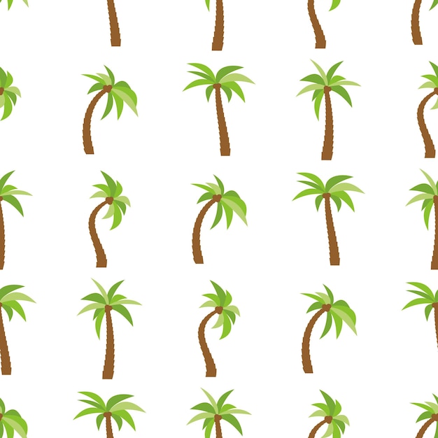 Wzór z palmami Kolorowe lato w tle Ilustracja wektorowa
