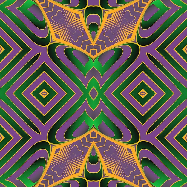 Wzór z symetrycznym ornamentem geometrycznym ilustracji wektorowych