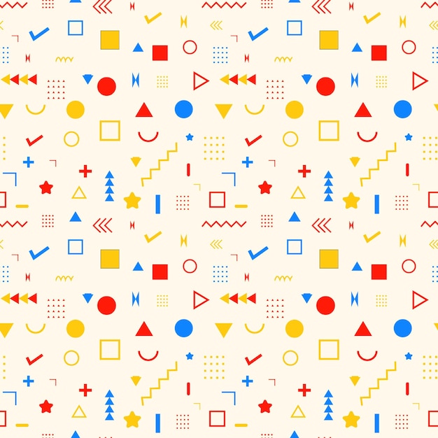 Wzorce kształtów geometrycznych Wektory sztuki abstrakcyjnej i ilustracje Proste i zabawne