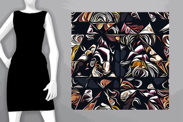 Plik wektorowy wzory tekstyliów i tapet cyfrowa ilustracja do druku wzory nadruków kwiatowych