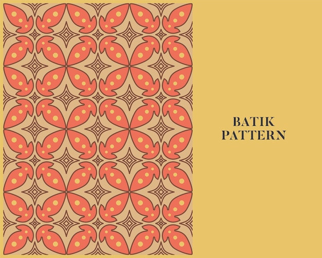 Plik wektorowy wzorzec batik w style retro