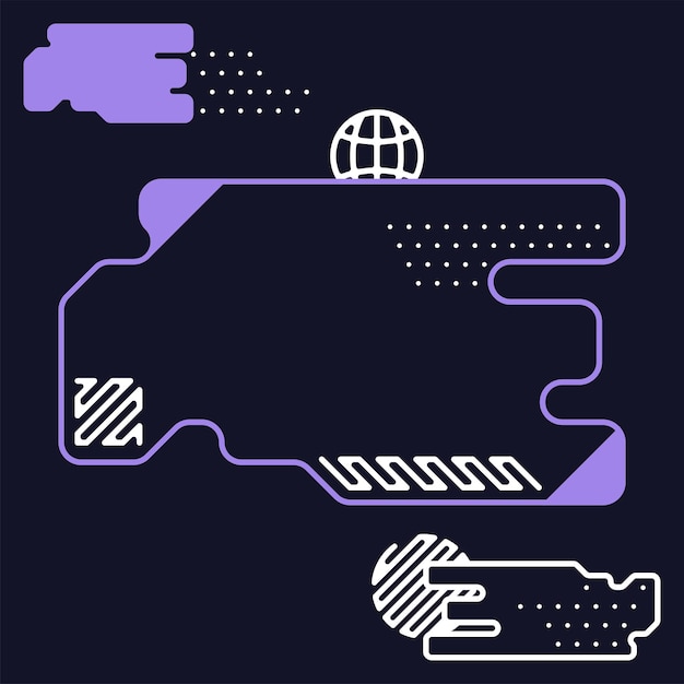 Wzorzec futurystycznych elementów interfejsu UI