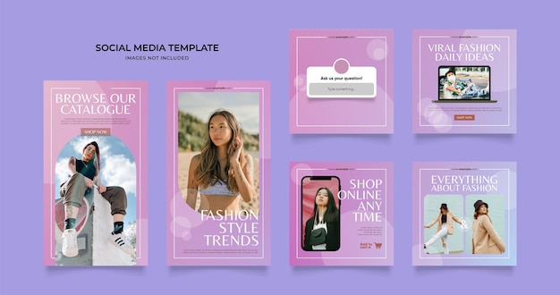 Wzorzec mediów społecznościowych banner blog promocja sprzedaży mody w pełni edytowalny instagram i facebook kwadrat post ramka układanka plakat sprzedaży organicznej brązowy beżowy tło wektorowe