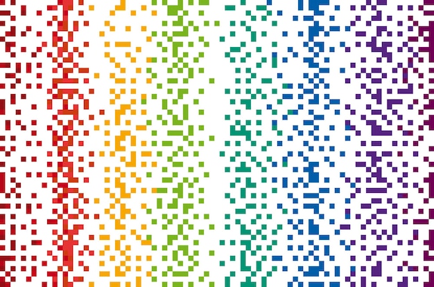 Plik wektorowy wzorzec pikseli abstrakcyjny wzór mozaiki gradientowy tło tęcza kolorowe tło ilustracja wektorowa